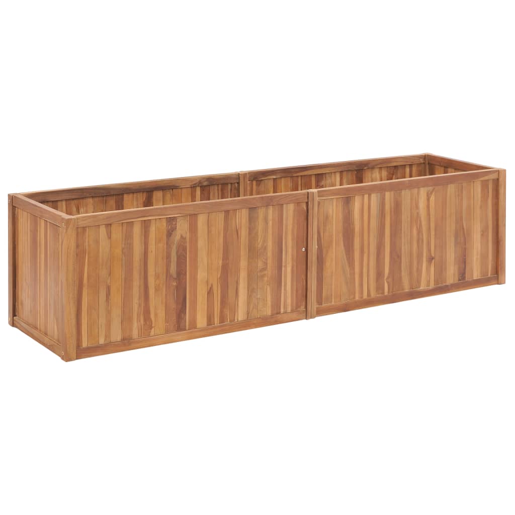 vidaXL Hochbeet 150x30x25 cm Massivholz Teak