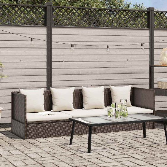 vidaXL Garten-Sofabett 200x60 cm Poly Rattan Grau