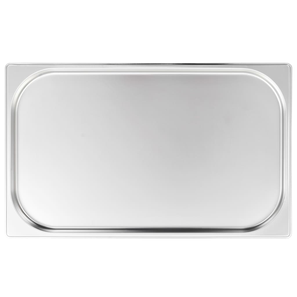 vidaXL Gastronormbehälter 4 Stk. GN 1/1 20 mm Edelstahl