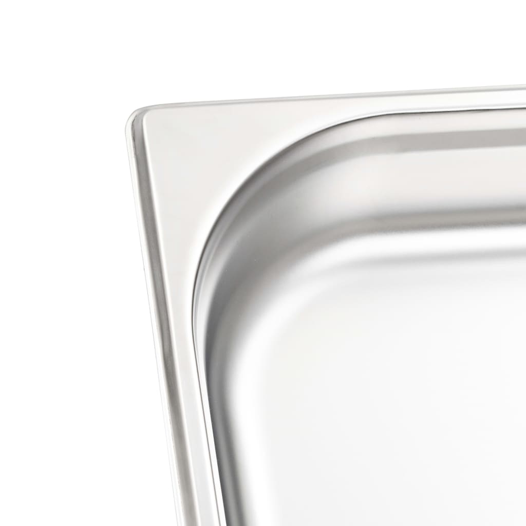 vidaXL Gastronormbehälter 4 Stk. GN 1/2 65 mm Edelstahl