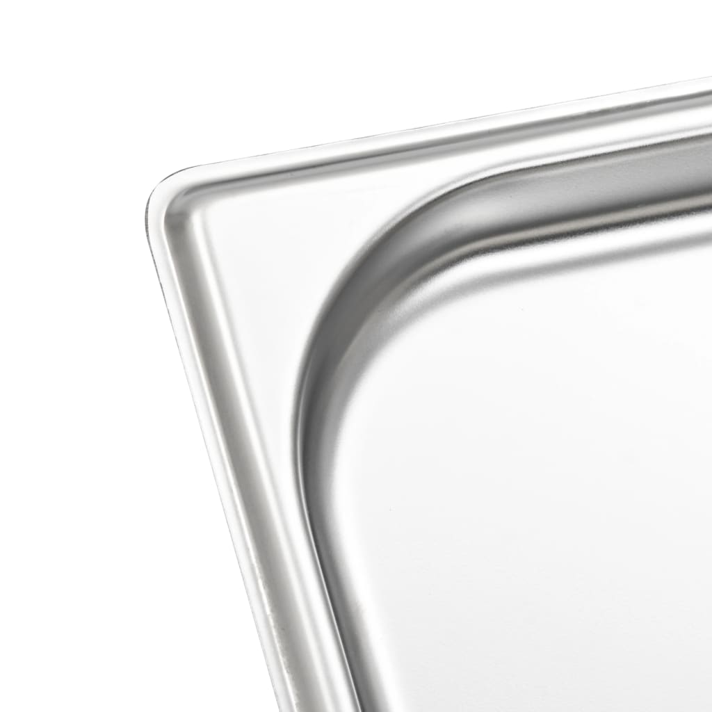 vidaXL Gastronormbehälter 12 Stk. GN 1/3 20 mm Edelstahl