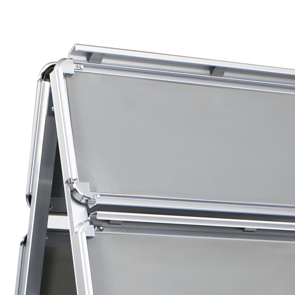 vidaXL A1 Kundenstopper Plakatständer mit Topschild Aluminium