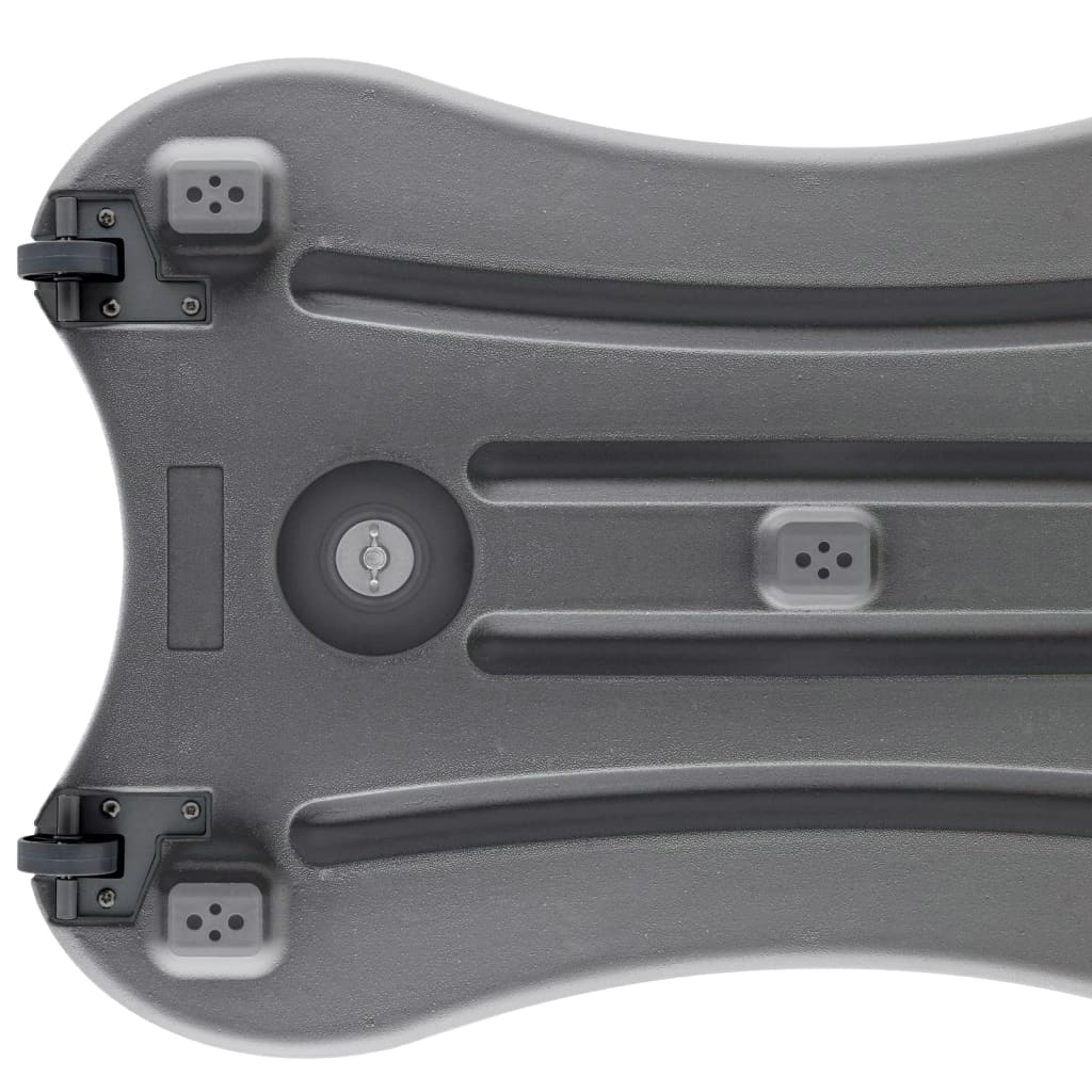 vidaXL A1-Plakatständer Wasserbefüllbar Grau Aluminiumlegierung