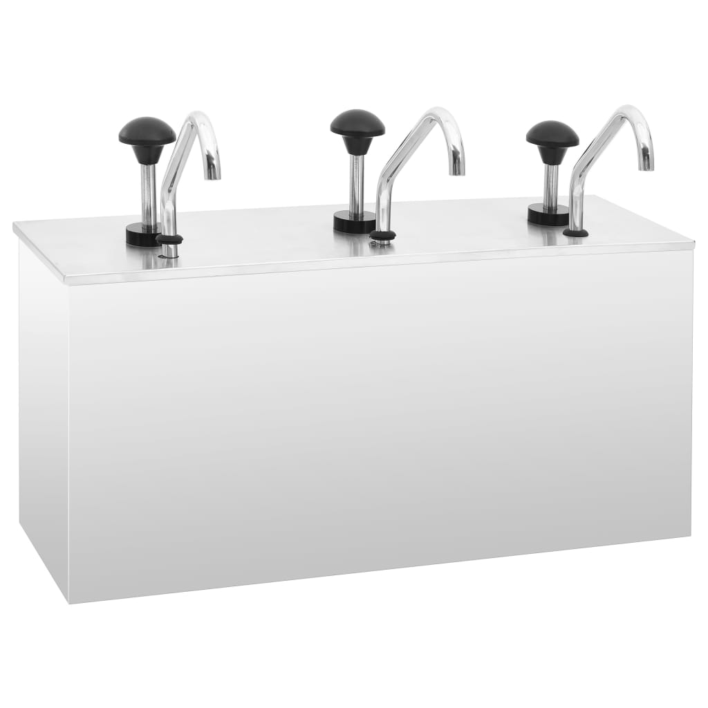 vidaXL Saucenspender Edelstahl 3,5 L