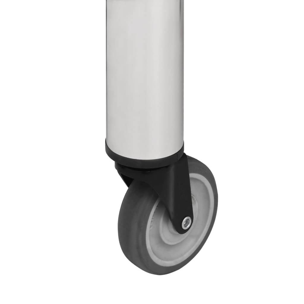 vidaXL Küchen-Arbeitstisch mit Rollen 60x30x85 cm Edelstahl