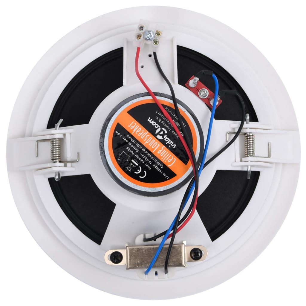 vidaXL Einbaulautsprecher für Decke und Wand 2 Stk. 120 W
