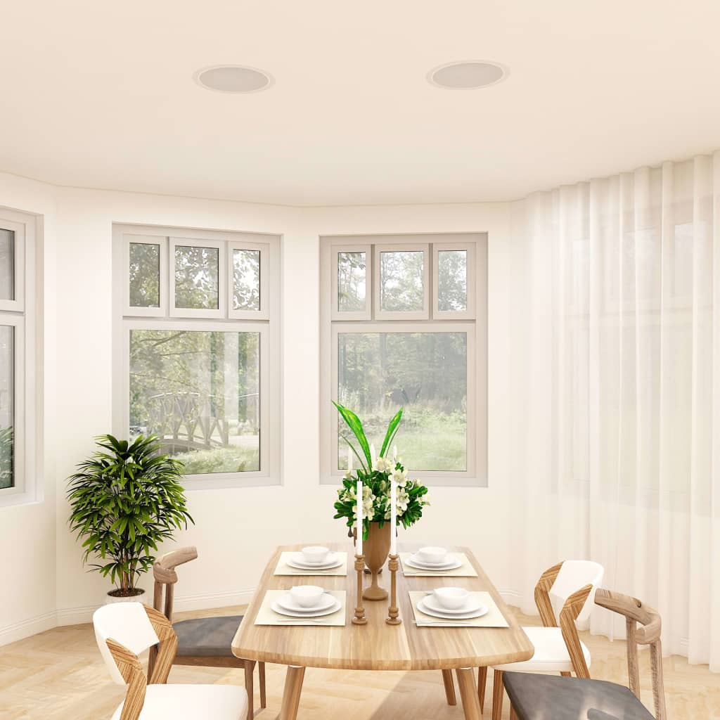 vidaXL Einbaulautsprecher für Decke und Wand 2 Stk. 120 W