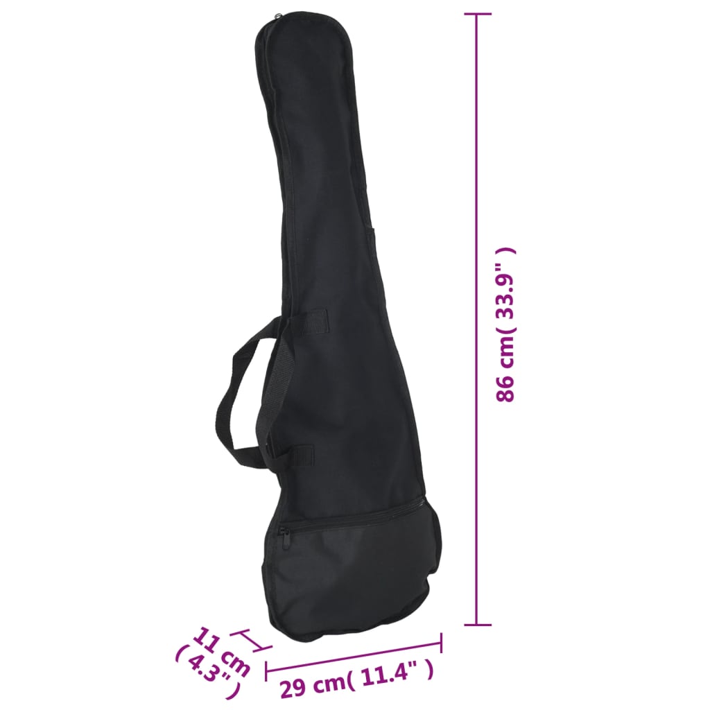 vidaXL E-Gitarre für Kinder mit Tasche Schwarz 3/4 30"