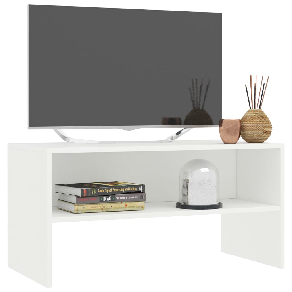 vidaXL TV-Schrank Weiß 80x40x40cm Holzwerkstoff