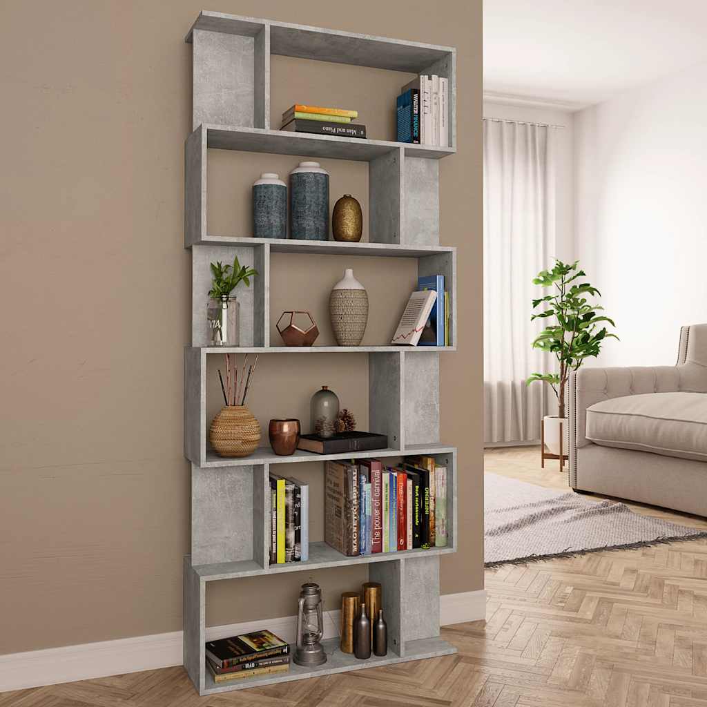 vidaXL Bücherregal/Raumteiler Weiß 80x24x192 cm Holzwerkstoff