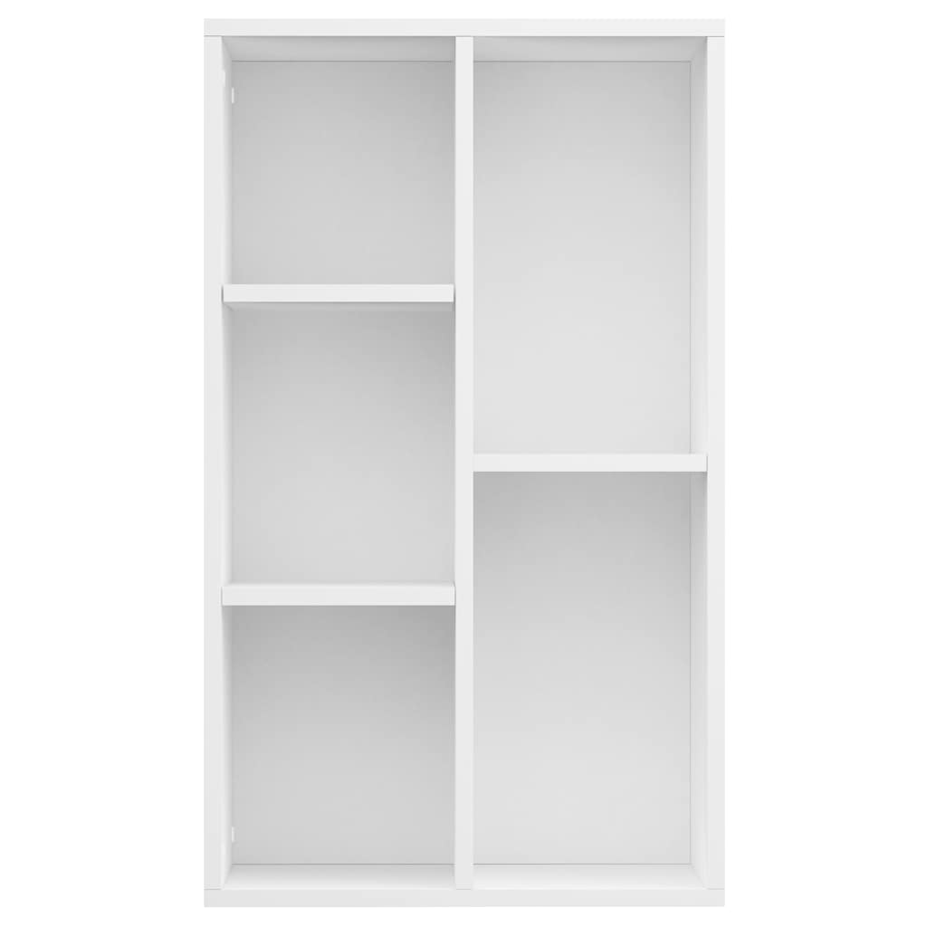 vidaXL Bücherregal/Sideboard Weiß 50x25x80 cm Holzwerkstoff