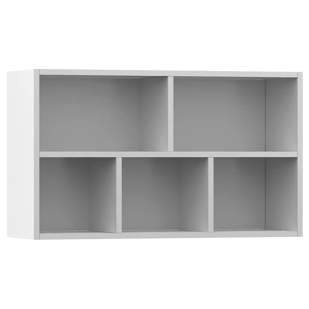 vidaXL Bücherregal/Sideboard Weiß 50x25x80 cm Holzwerkstoff