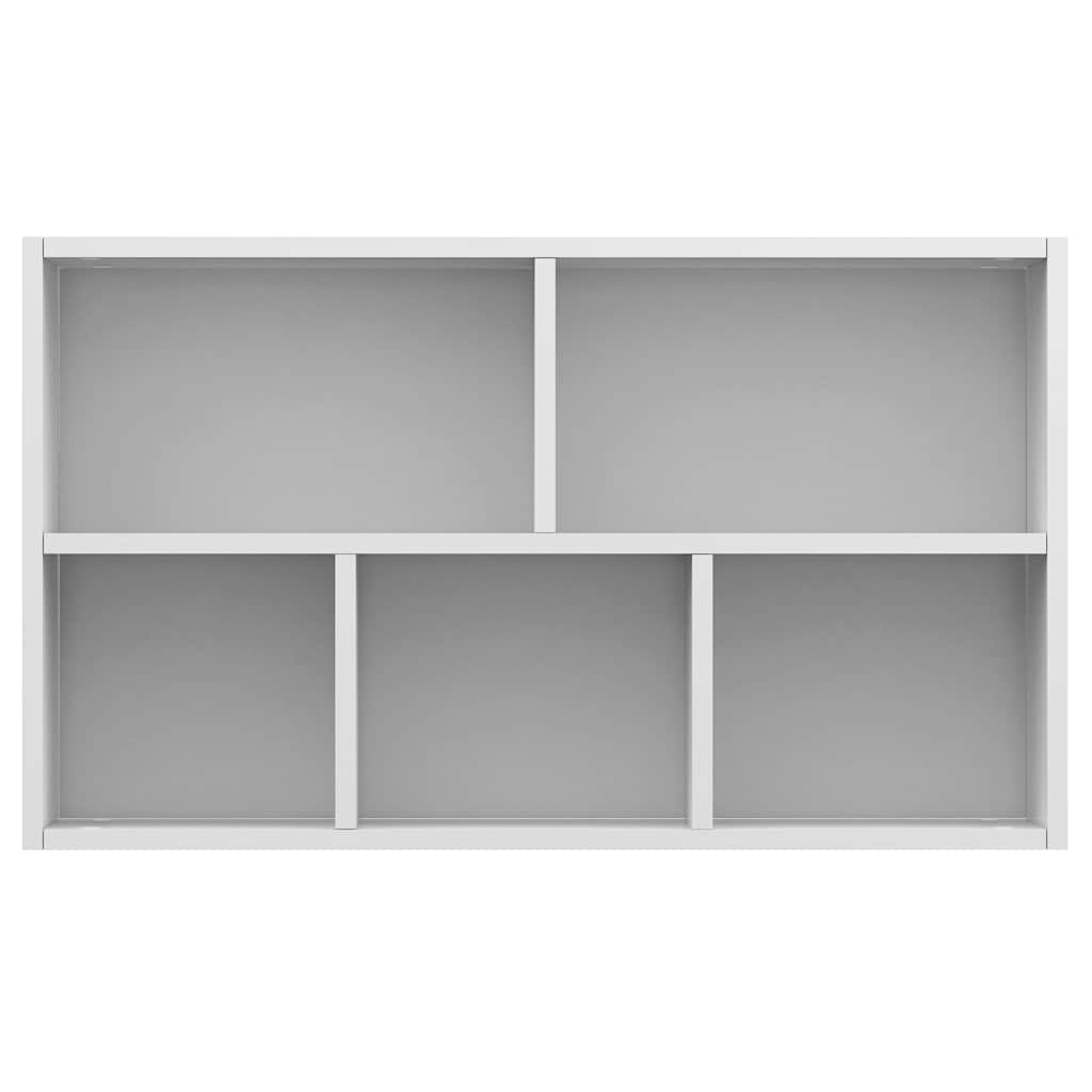 vidaXL Bücherregal/Sideboard Weiß 50x25x80 cm Holzwerkstoff