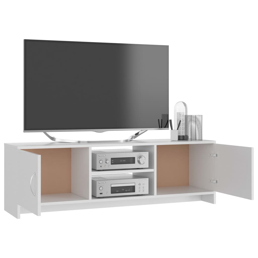 vidaXL TV-Schrank Weiß 120x30x37,5 cm Holzwerkstoff