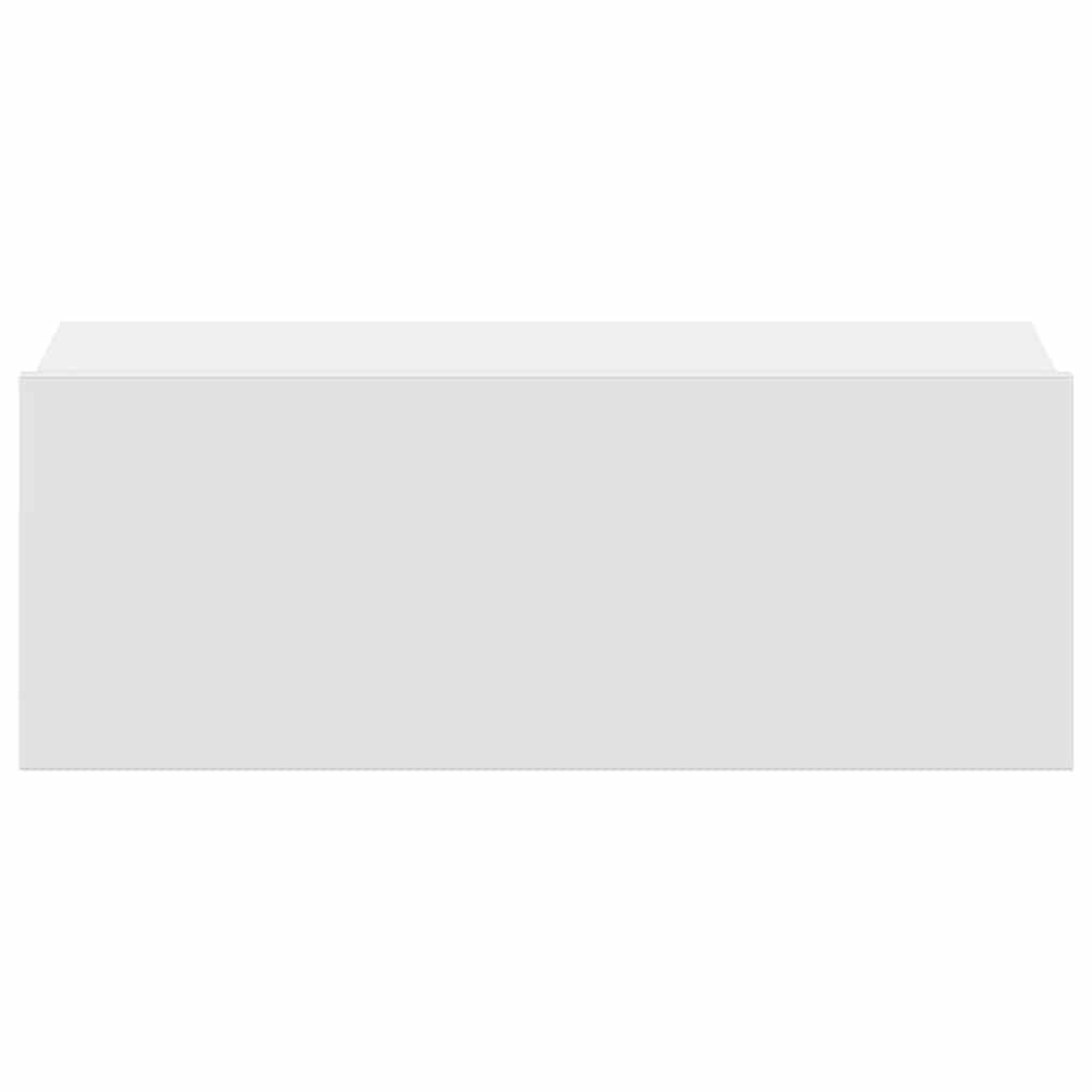 vidaXL Hängender Nachttisch Weiß 40x30x15 cm Holzwerkstoff