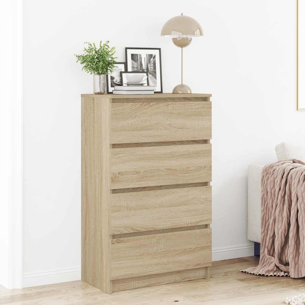 vidaXL Sideboard Weiß 60x35x98,5 cm Holzwerkstoff