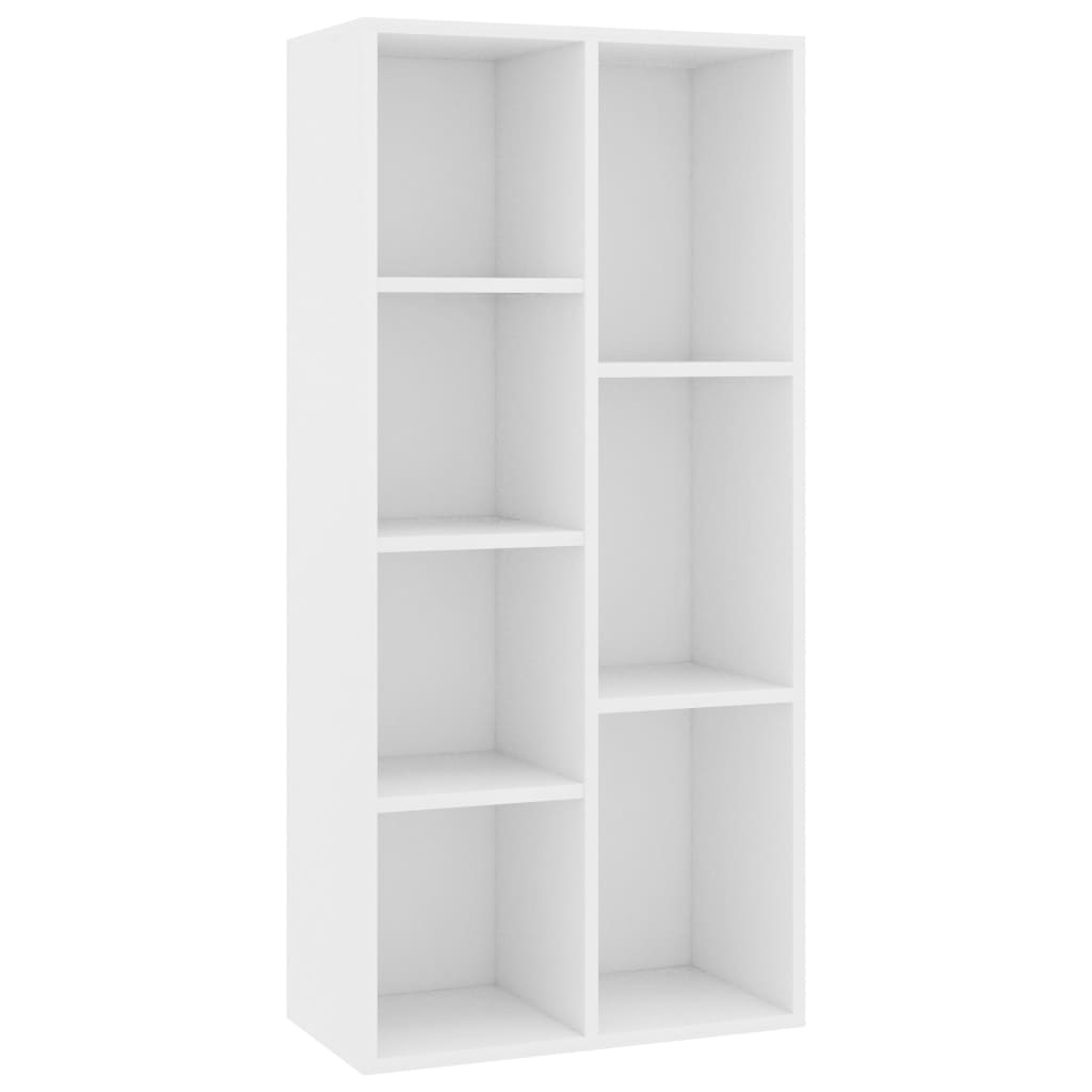 vidaXL Bücherregal Weiß 50×25×106 cm Holzwerkstoff