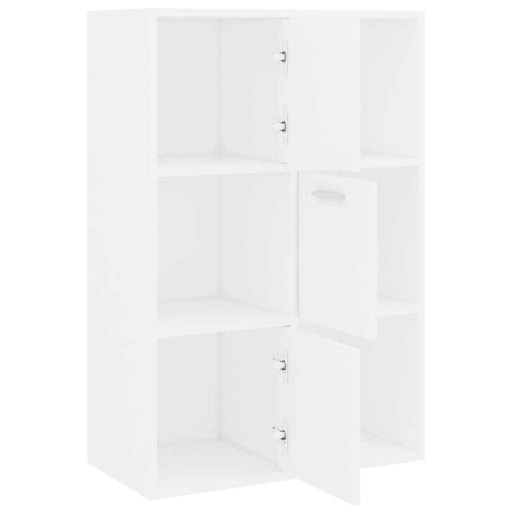 vidaXL Lagerschrank Weiß 60x29,5x90 cm Holzwerkstoff