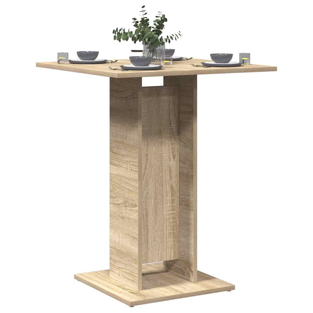 Bistrotisch Weiß 60x60x75 cm Holzwerkstoff