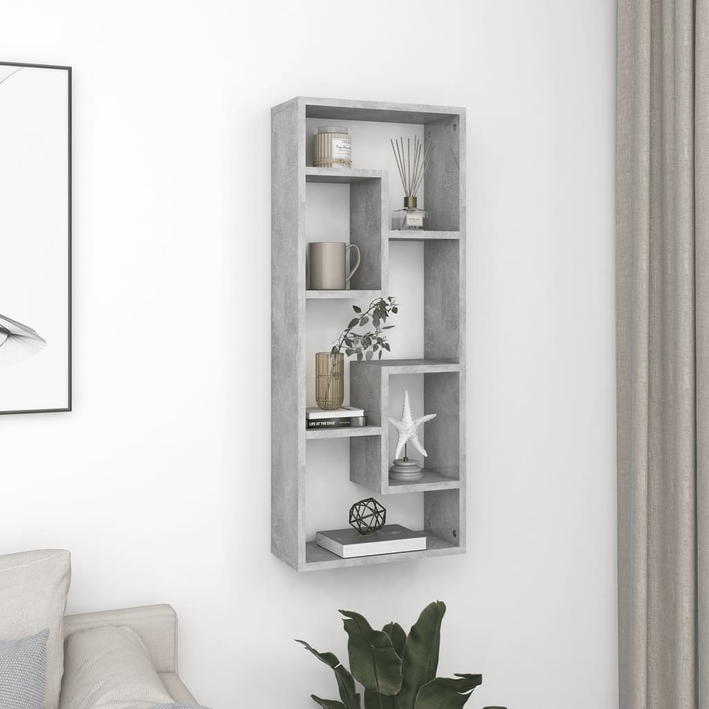 Wandregal Weiß 36x16x90 cm Holzwerkstoff