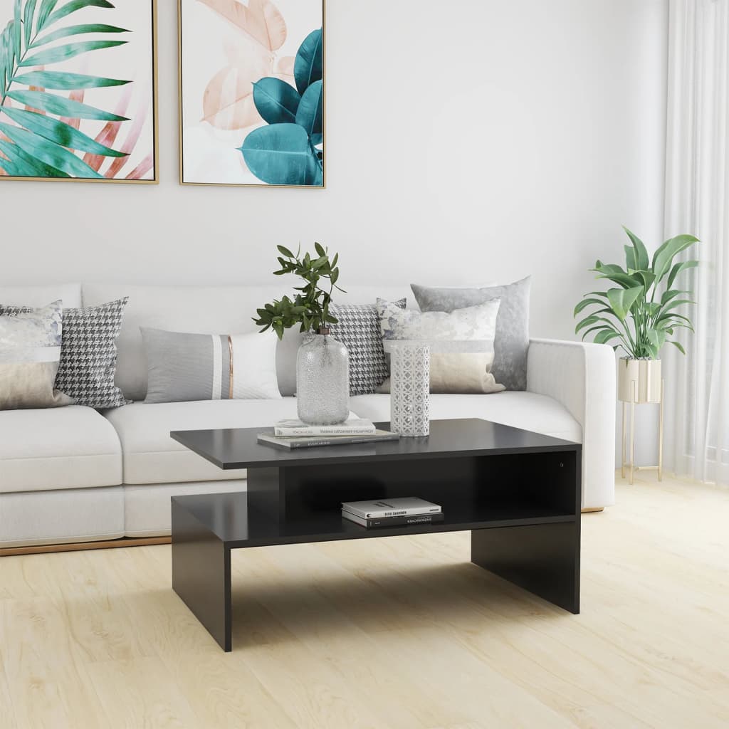 Couchtisch Weiß 90x60x42,5 cm Holzwerkstoff