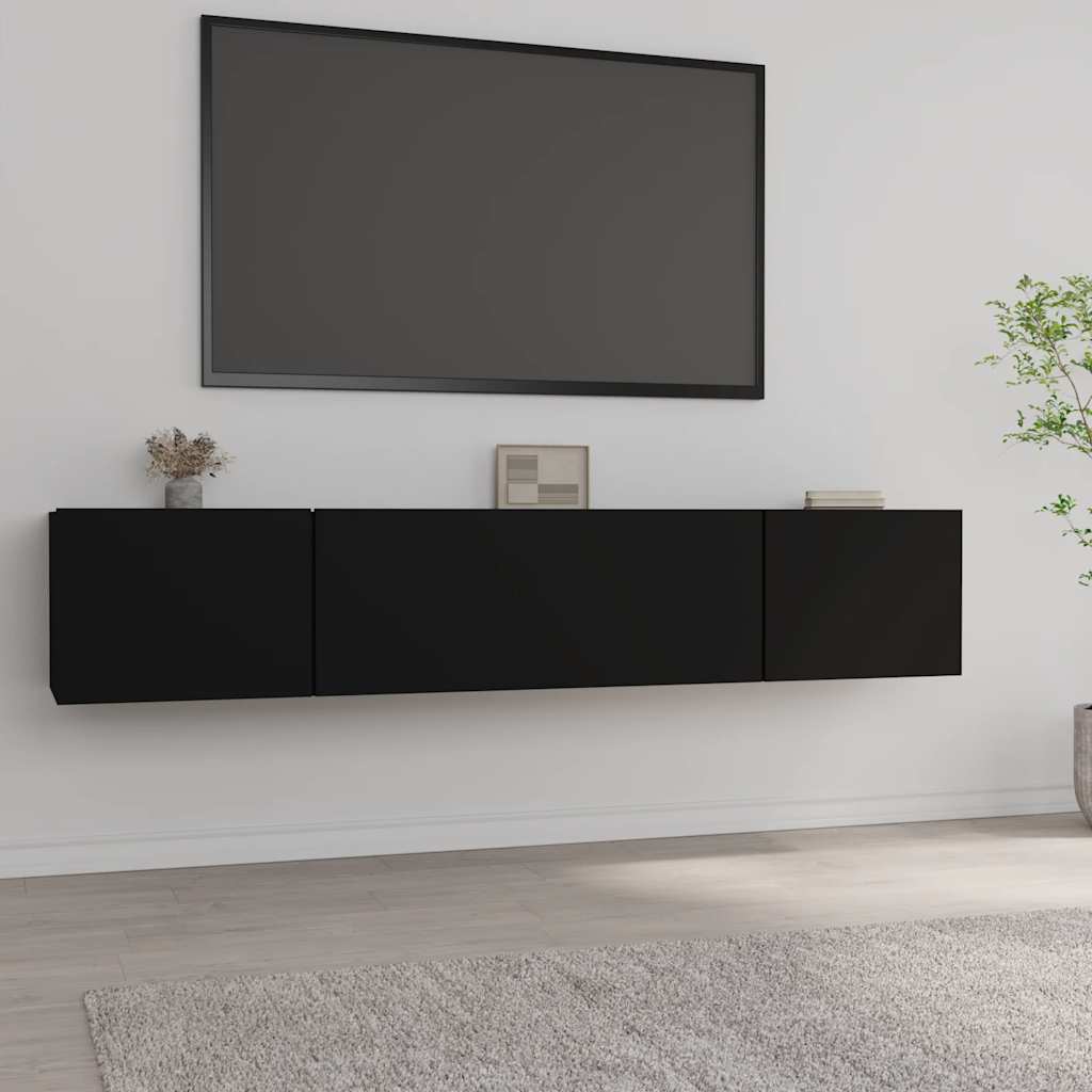 TV-Schränke 2 Stk. Weiß 80x30x30 cm Holzwerkstoff