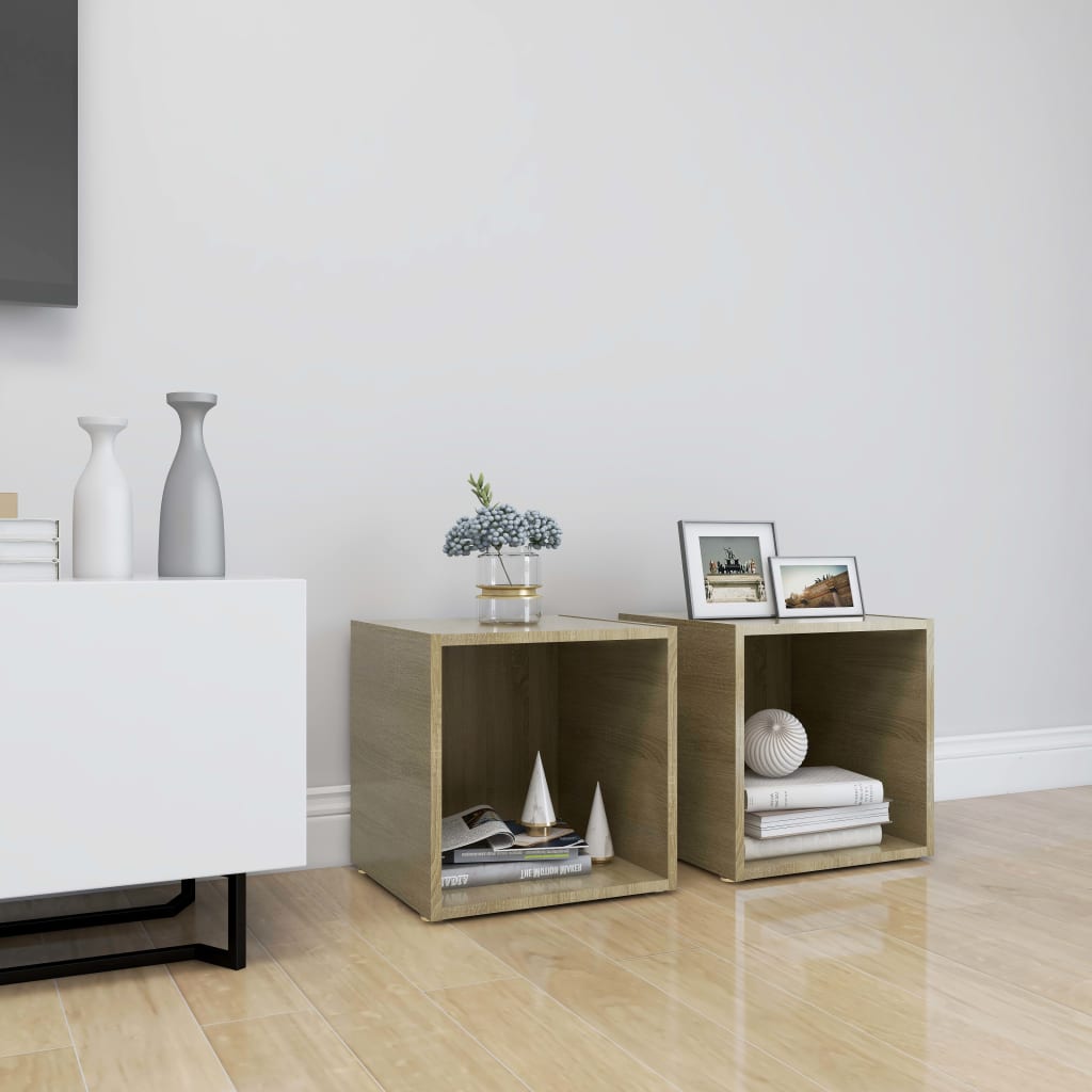 TV-Schrank Weiß 37x35x37 cm Holzwerkstoff