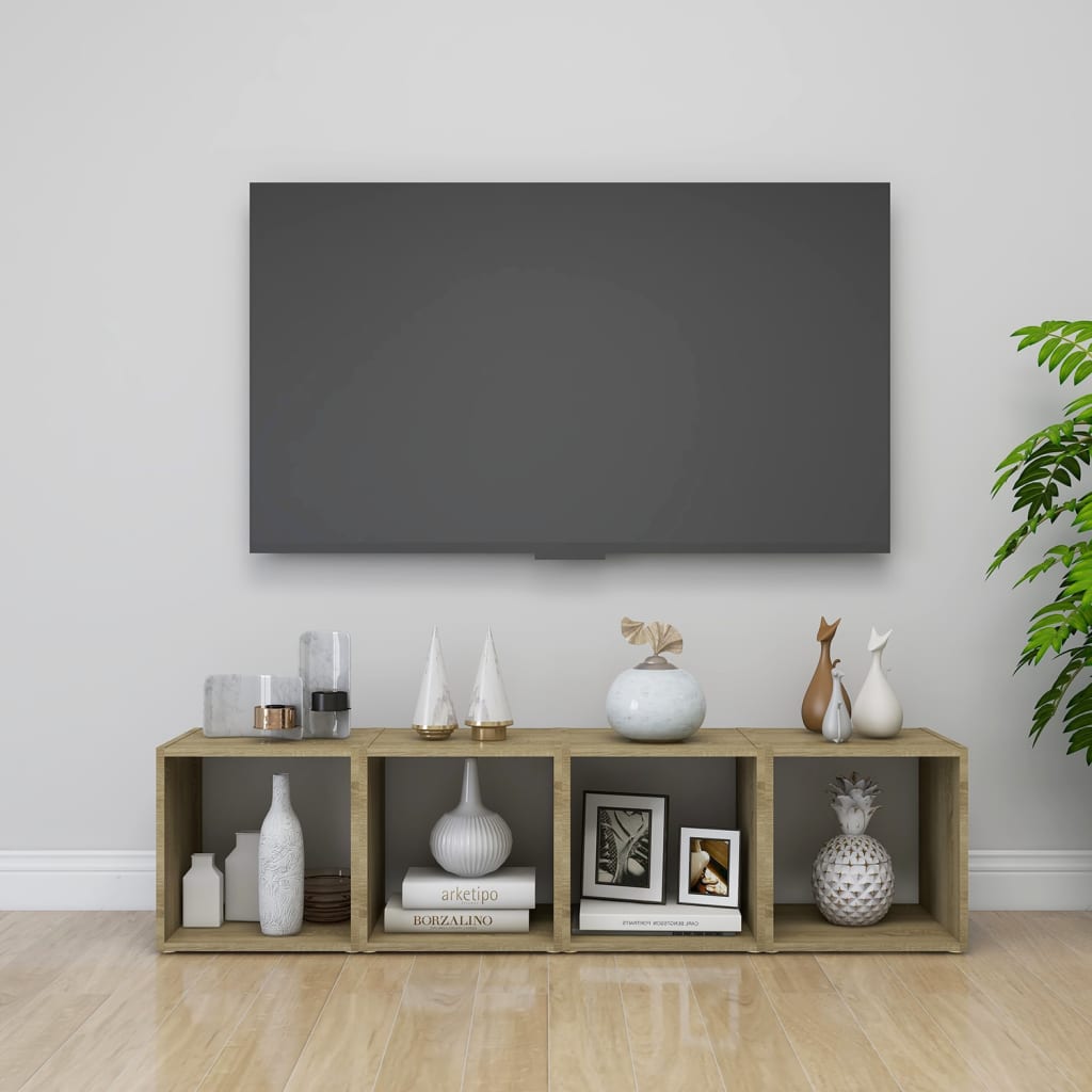 TV-Schrank Weiß 37x35x37 cm Holzwerkstoff