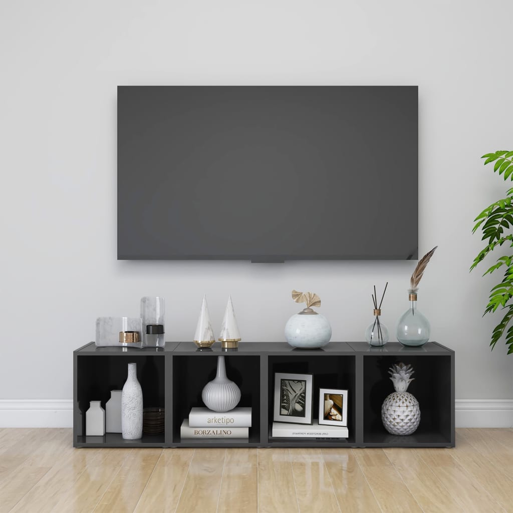 TV-Schrank Weiß 37x35x37 cm Holzwerkstoff