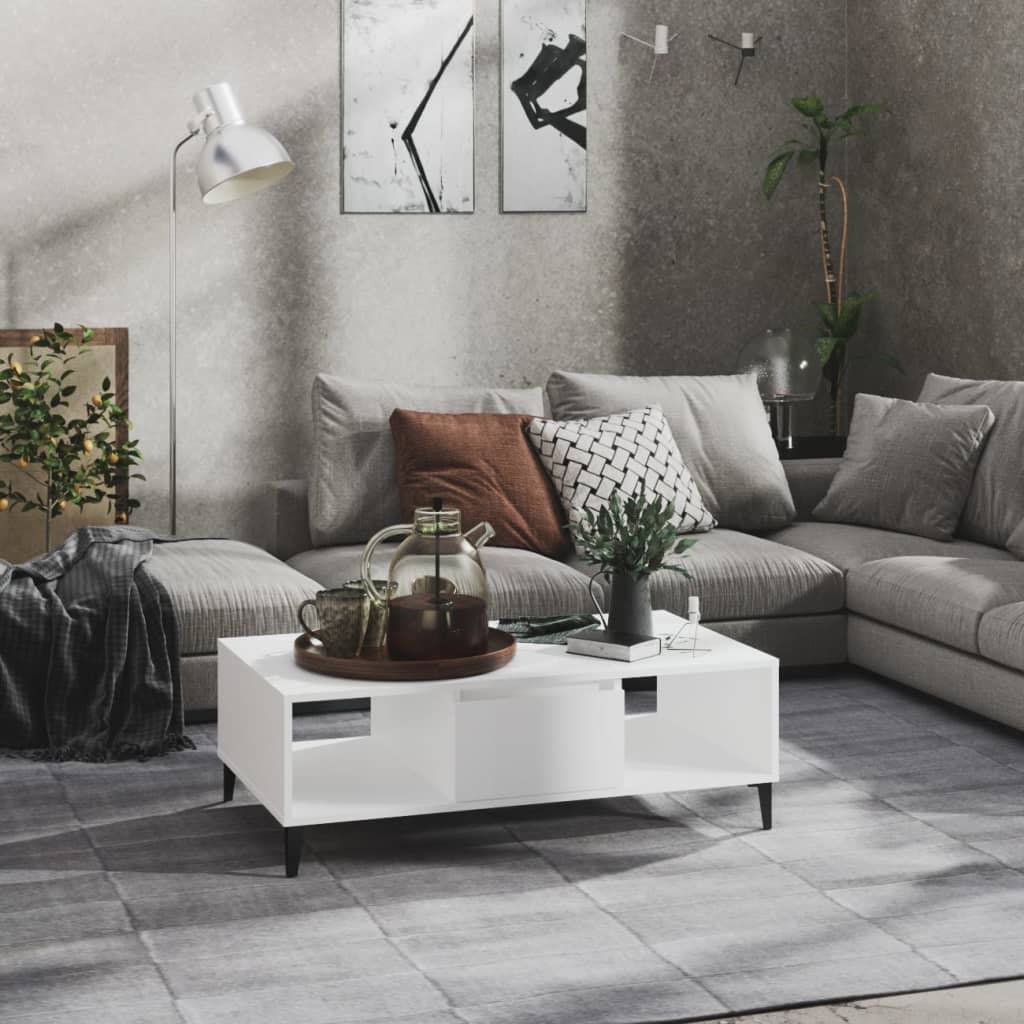Couchtisch Schwarz 103,5x60x35 cm Holzwerkstoff