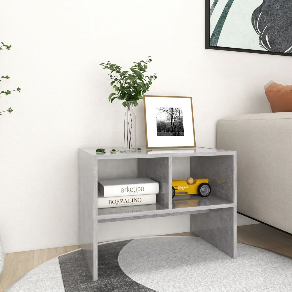 Beistelltisch Grau 60x40x45 cm Holzwerkstoff