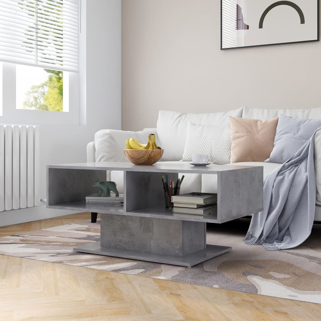 Couchtisch Weiß 103,5x50x44,5 cm Holzwerkstoff