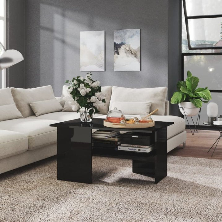 Couchtisch Weiß 90x60x46,5 cm Holzwerkstoff