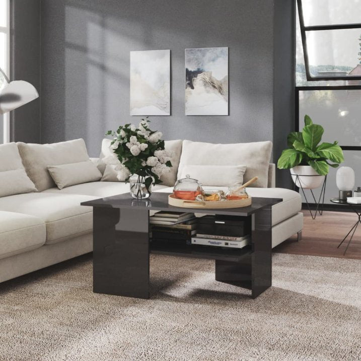Couchtisch Weiß 90x60x46,5 cm Holzwerkstoff