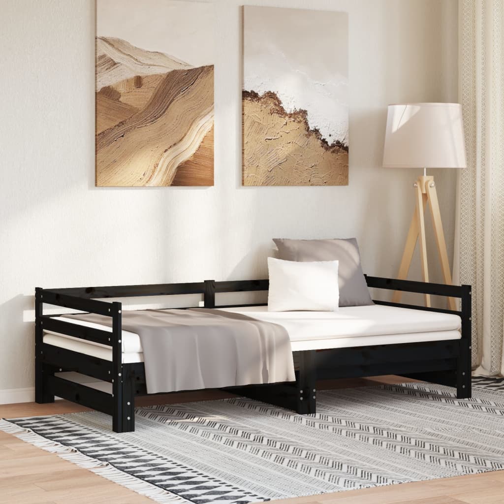 Tagesbett Ausziehbar Massivholz Kiefer 2x(90x200) cm