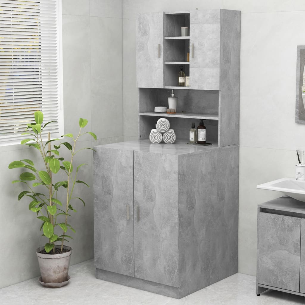 Waschmaschinenschrank Weiß 70,5x25,5x90 cm