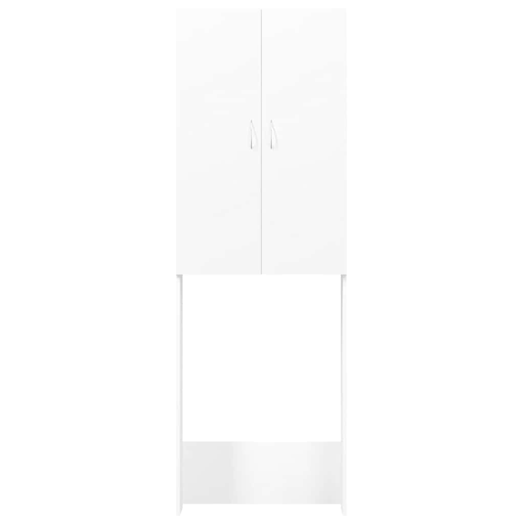 Waschmaschinenschrank Weiß 64x25,5x190 cm