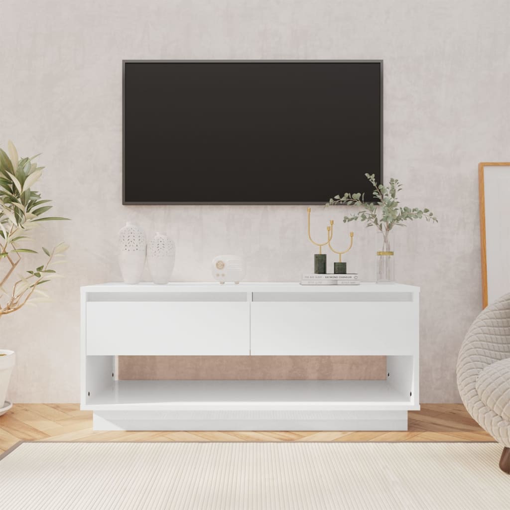 TV-Schrank Weiß 102x41x44 cm Holzwerkstoff