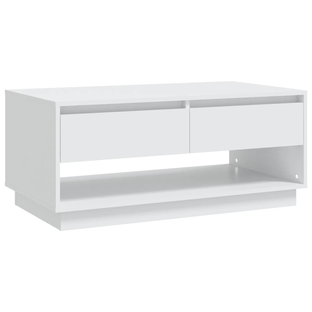 Couchtisch Weiß 102,5x55x44 cm Holzwerkstoff