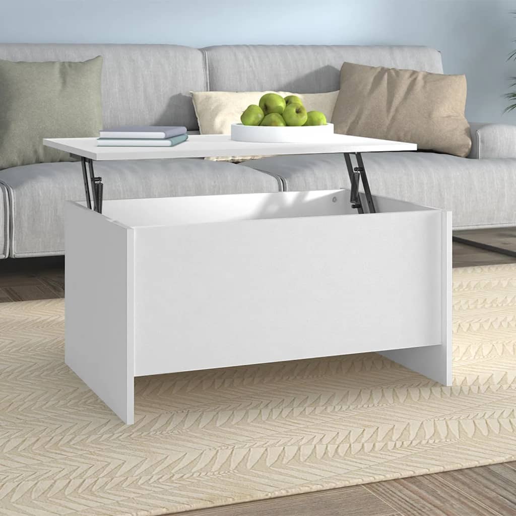 Couchtisch Weiß 102x55,5x52,5 cm Holzwerkstoff