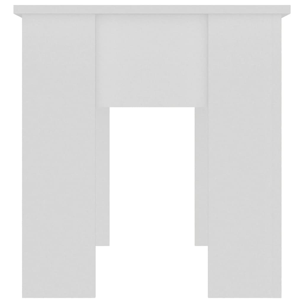 Couchtisch Weiß 101x49x52 cm Holzwerkstoff