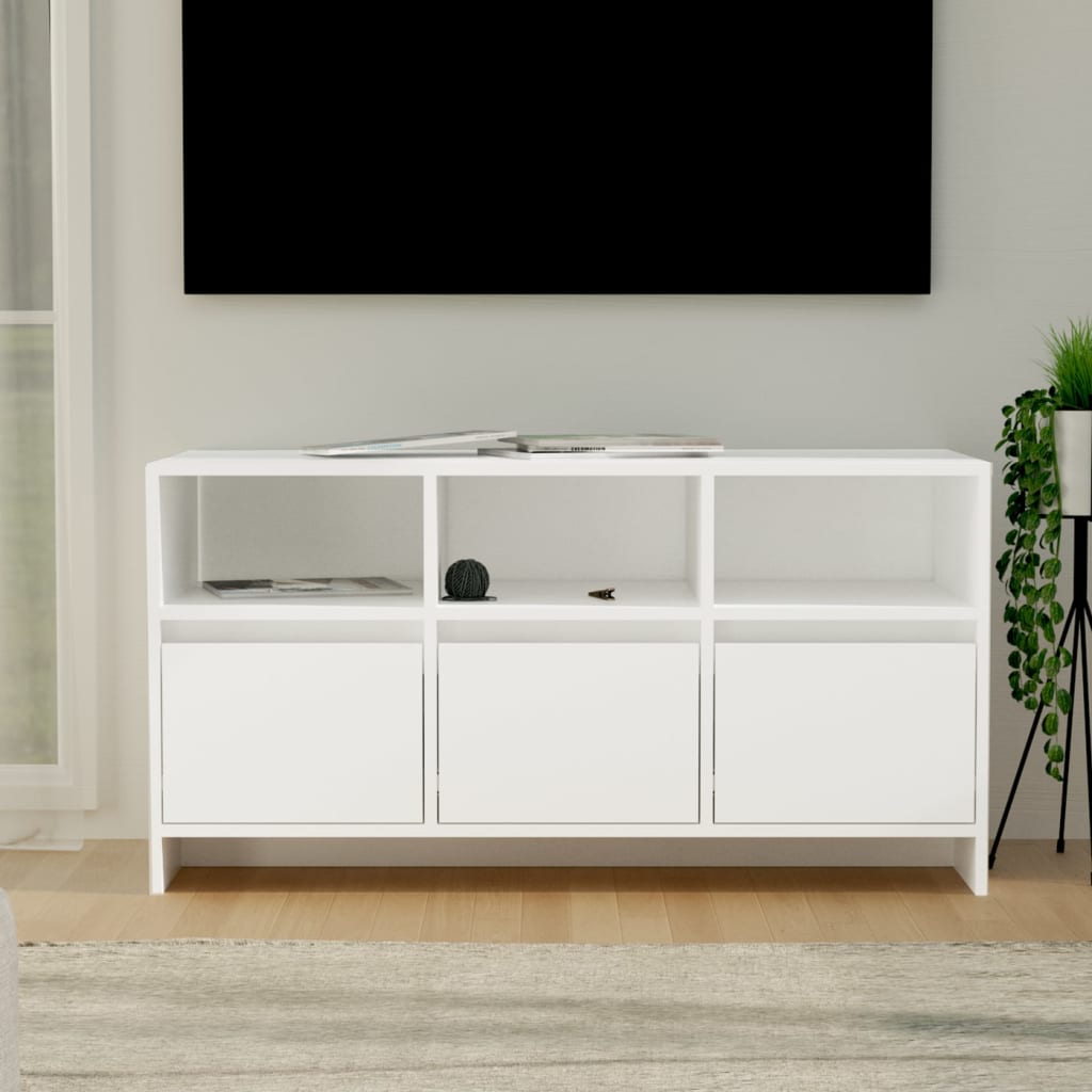 TV-Schrank Weiß 102x37,5x52,5 cm Holzwerkstoff