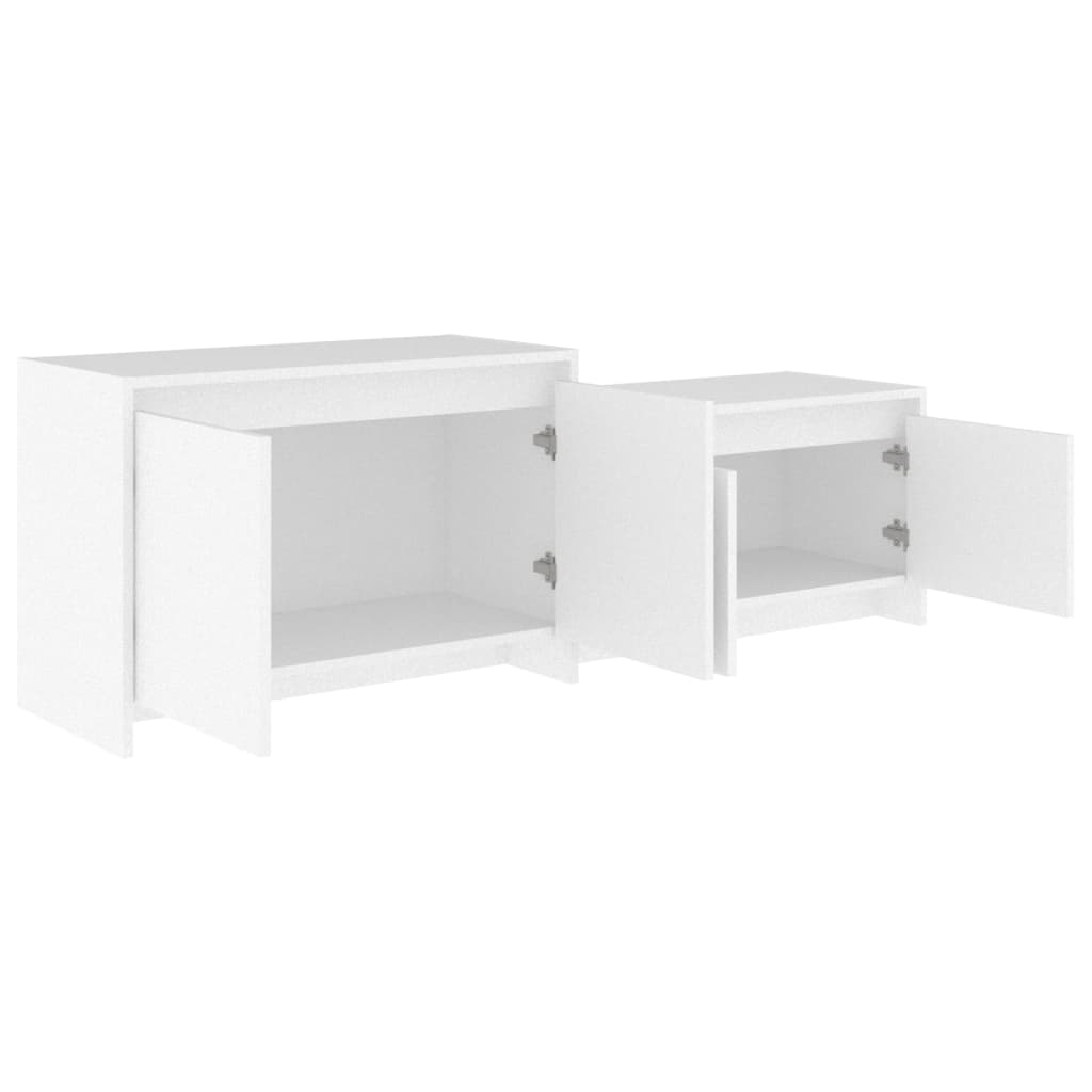 TV-Schrank Weiß 146,5x35x50 cm Holzwerkstoff