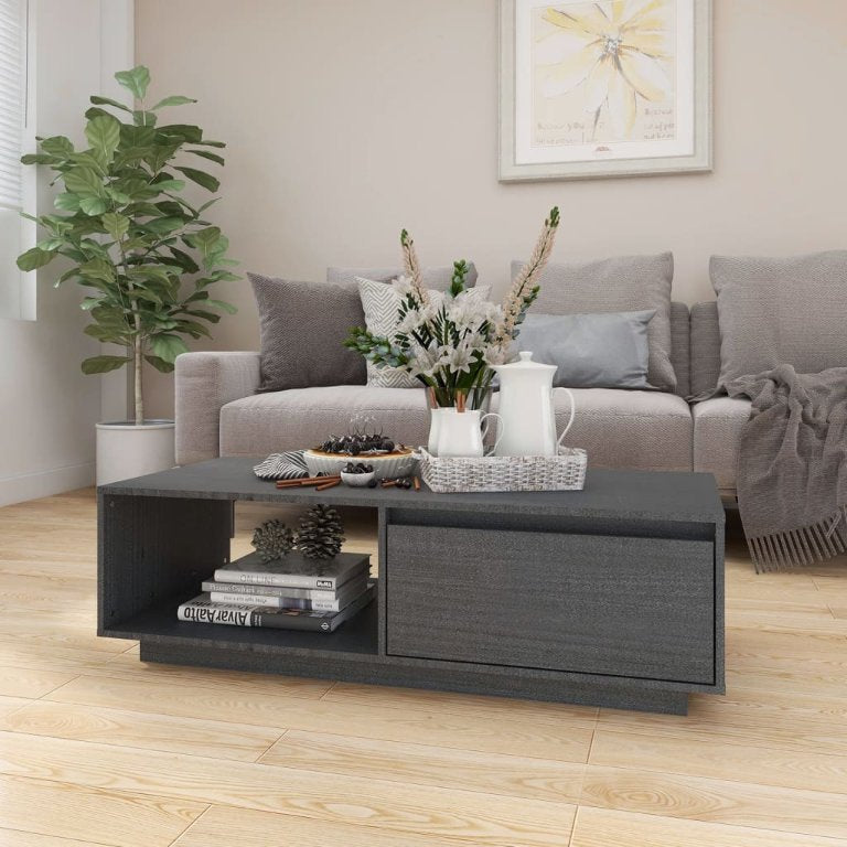 Couchtisch 110x50x33,5 cm Massivholz Kiefer