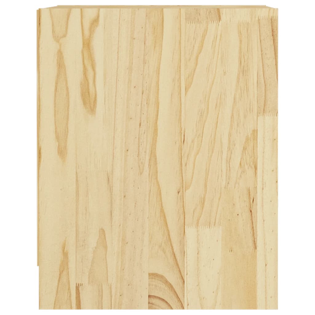 Nachttisch 35,5x33,5x41,5 cm Massivholz Kiefer