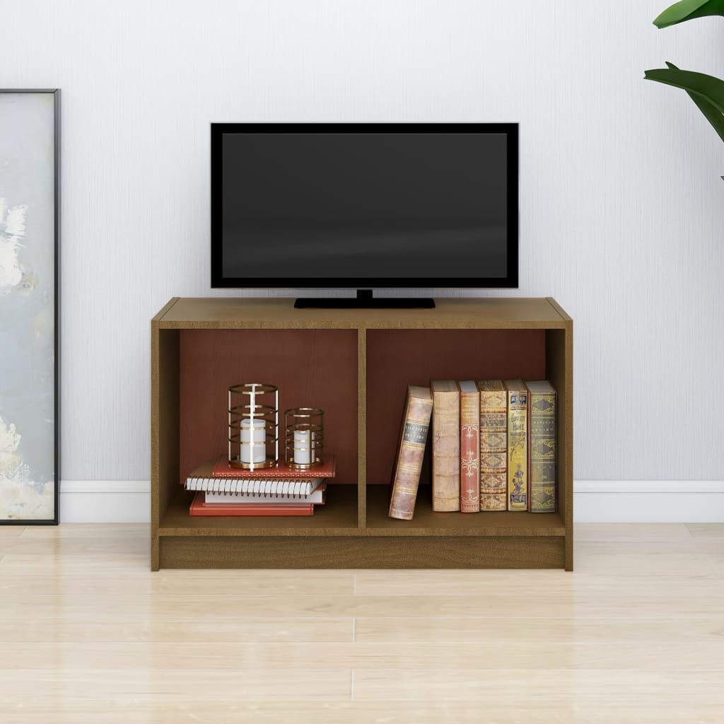 TV-Schrank 70x33x42 cm Massivholz Kiefer