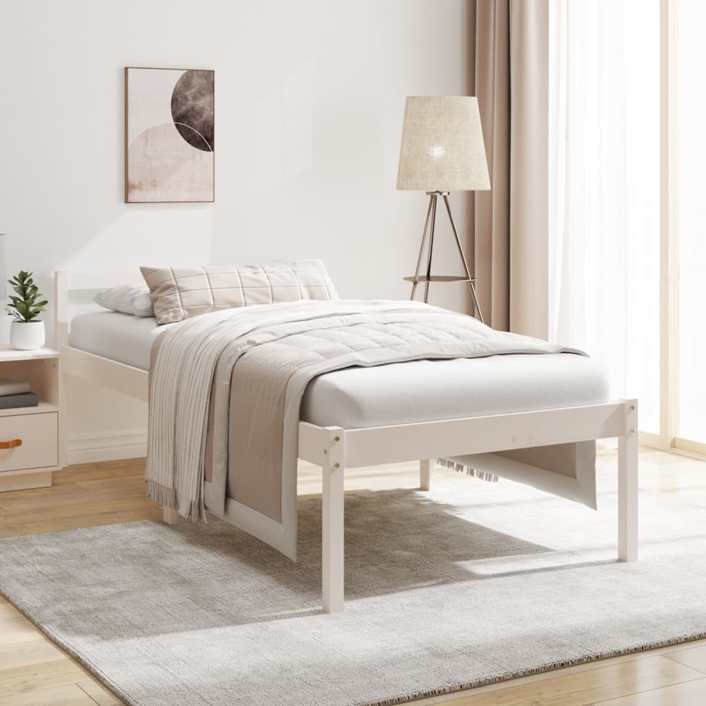 Seniorenbett 75x190 cm Massivholz Kiefer