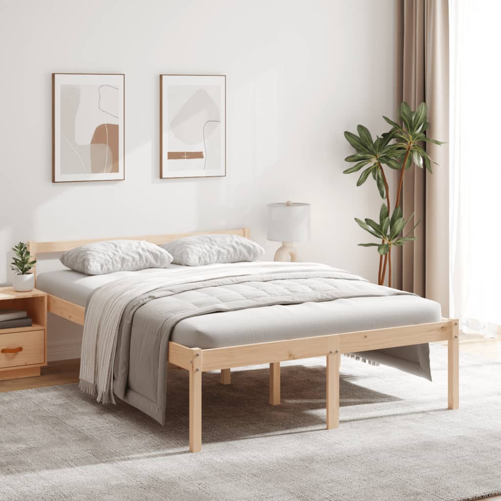 Seniorenbett 75x190 cm Massivholz Kiefer