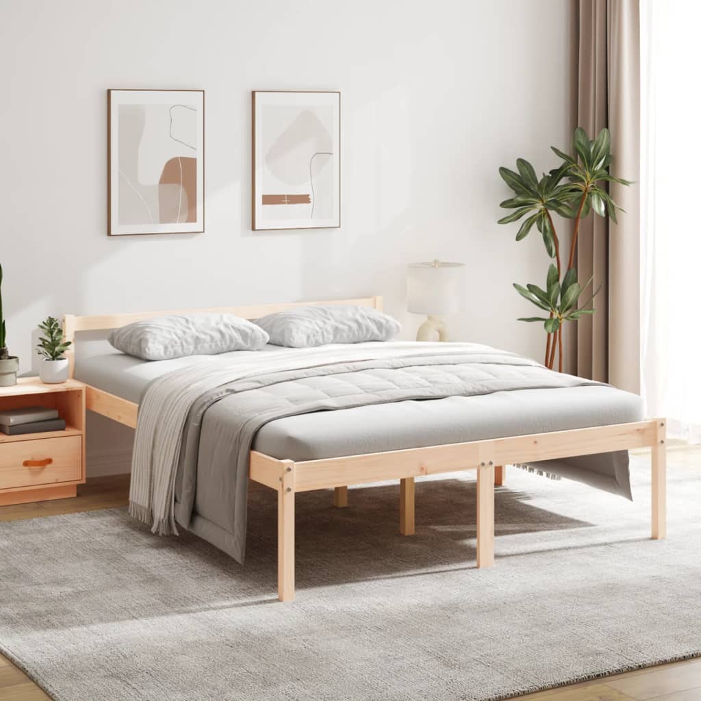 Seniorenbett 140x190 cm Massivholz Kiefer