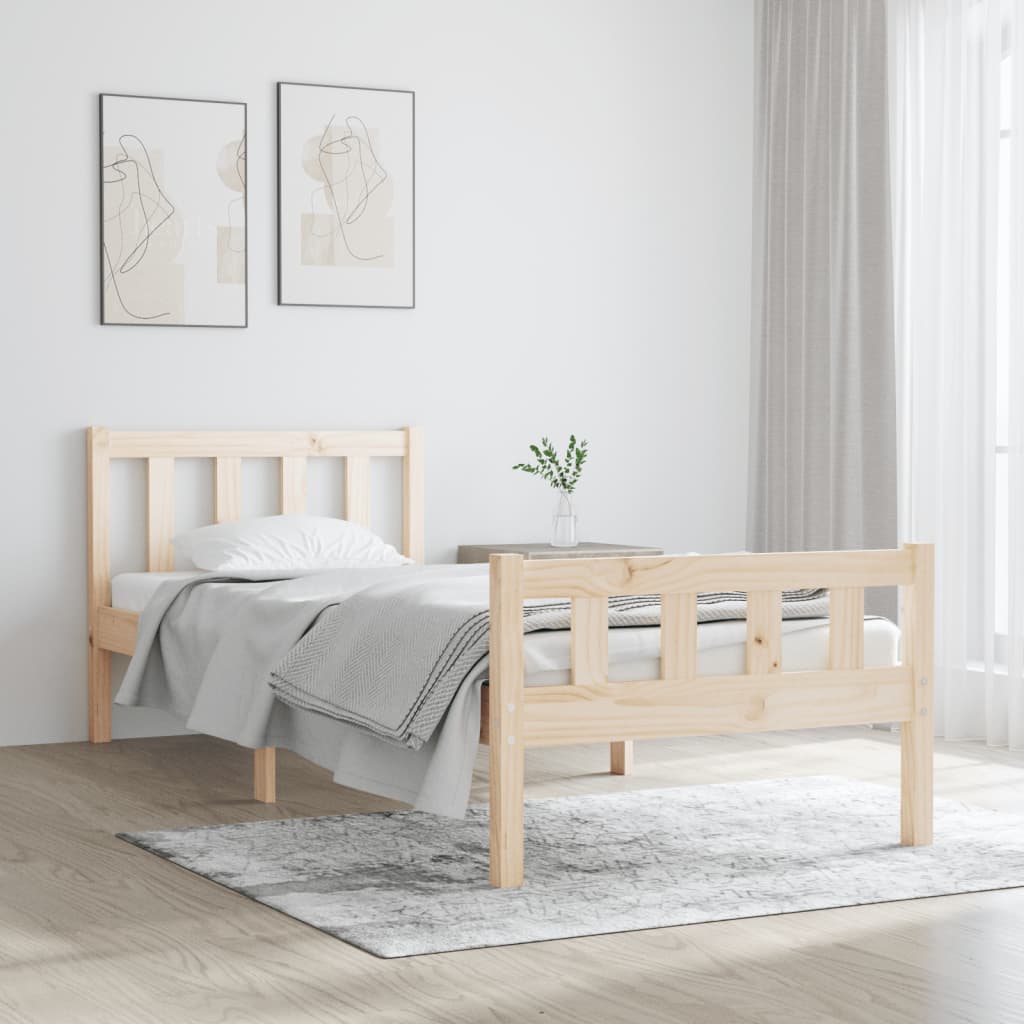 Massivholzbett ohne Matratze